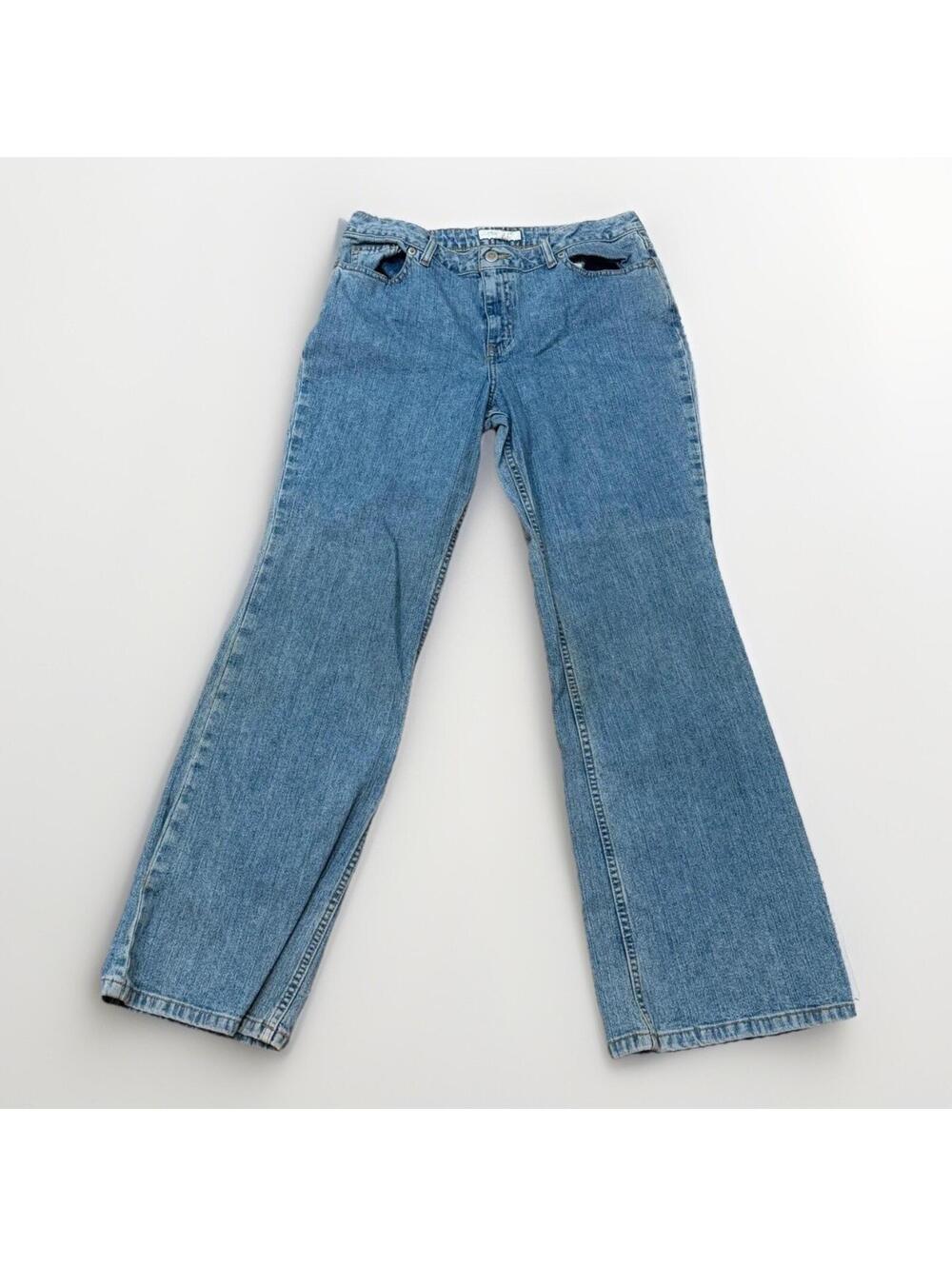 Ann Taylor Factory Blue Denim Jeans Women’s 8P Petite Straight Leg